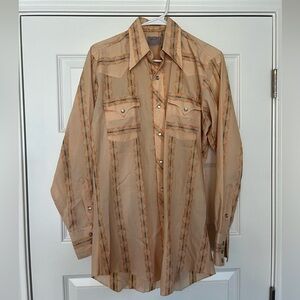 Vintage H bar C butterfly button down